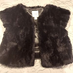 girls fur vest